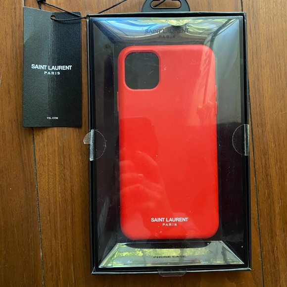 saint laurent silicone phone case